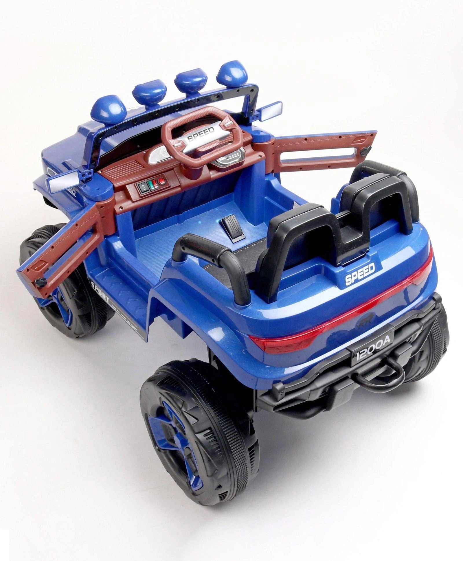 Bugatti Jeep 4x4 Ride-On: Remote Control Fun for Little Adventurers! Button-Start Action!