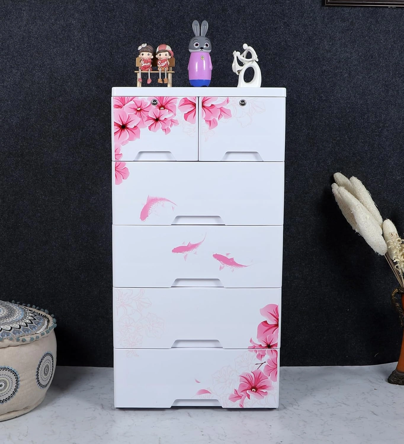 Five-Drawer Wonder Chest: Kid-Approved Storage for Playrooms & Nurseries!